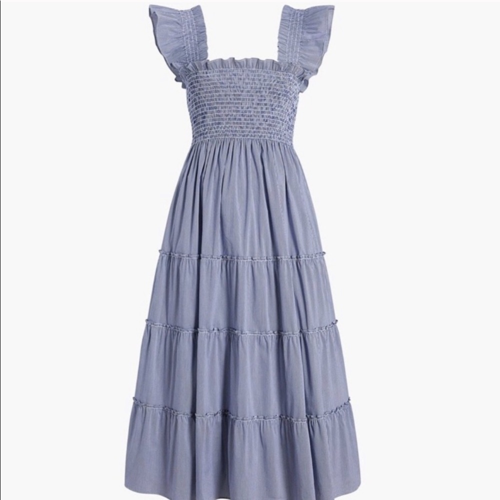 Hill House Ellie Nap Dress Navy Gingham M